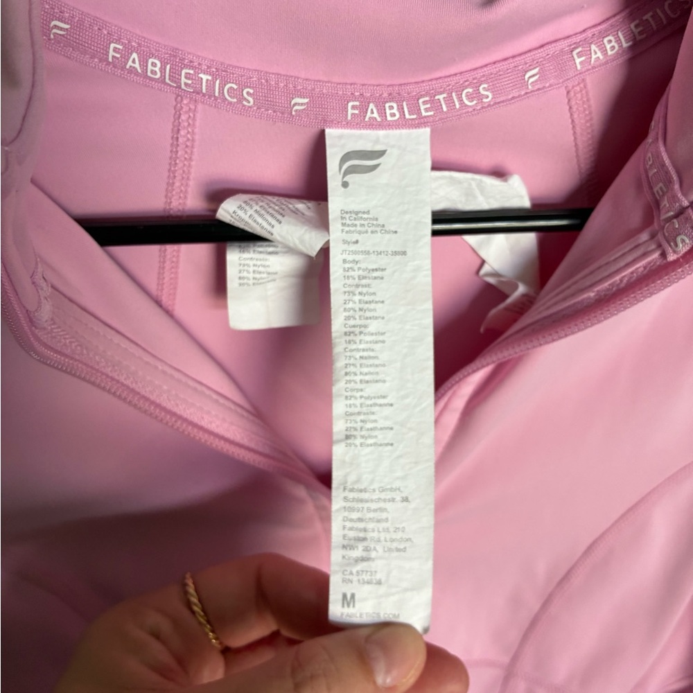 Fabletics Light Pink Women's Jacket - image 2